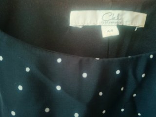 Vestido negro lunares verano talla 44