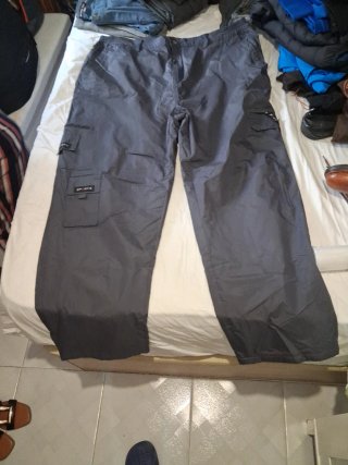 Pantalones cargo verdes patchwork