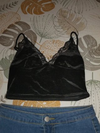 Conjunto mujer negro y azul talla 36
