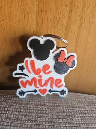 Llavero Disney Mickey Minnie Be Mine