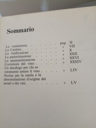 Compendio Enologico-La mia cantina