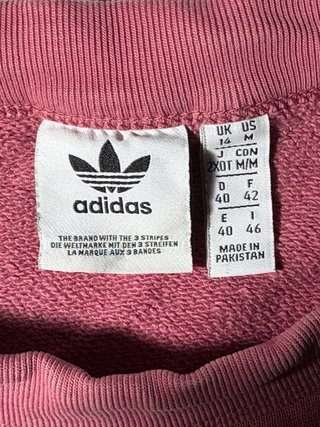 Sudadera Adidas Originals Rosa - Doble Logo