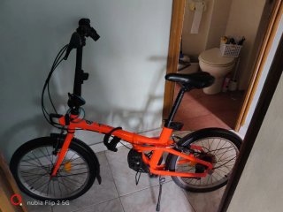 Bicicleta Plegable Naranja