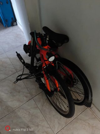 Bicicleta Plegable Naranja