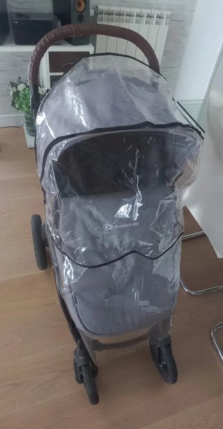 Carro Kinderkraft gris/marrón