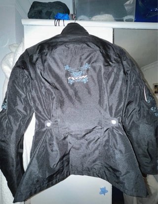 Chaqueta Moto Mujer Negra