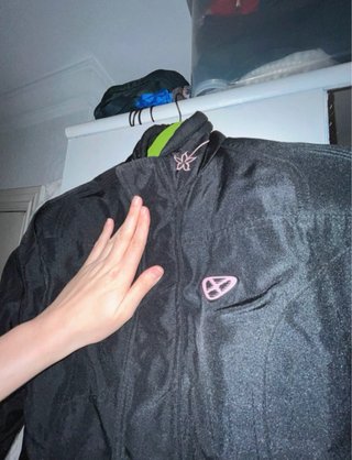 Chaqueta Moto Mujer Negra