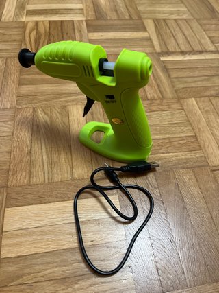 Pistola de silicona caliente verde