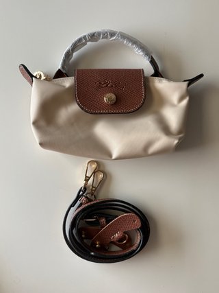 Bolso Longchamp Le Pliage Beige/Marrón