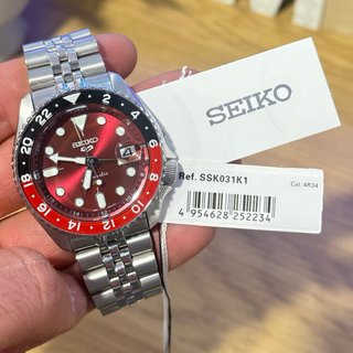 Seiko 5 GMT Passion Red SSK031K1 Full Set