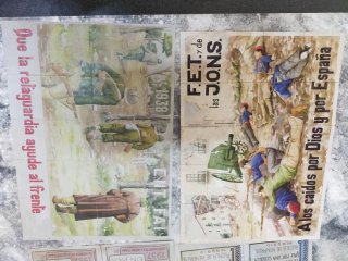 7 Vales Racionamiento Variados Guerra Civil