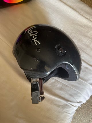 Casco de moto negro Helix