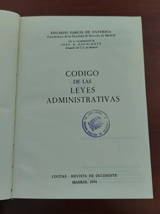 Libro Código de las Leyes Administrativas