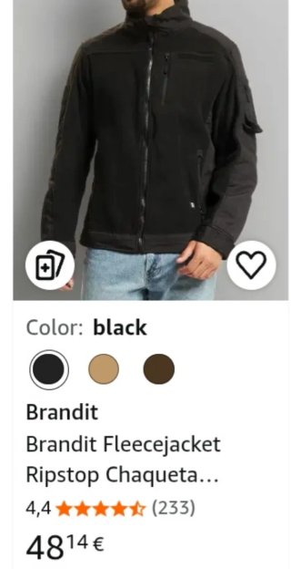 Chaqueta Brandit Ripstop Talla L Negra