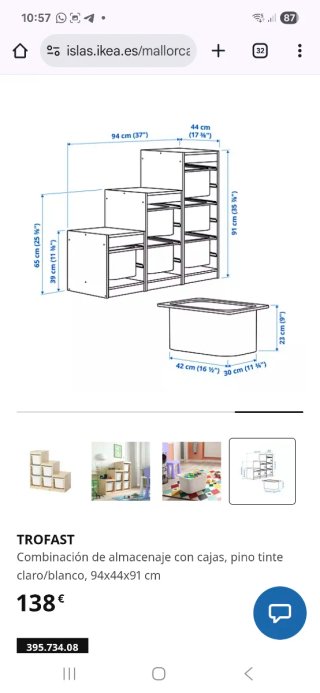 Mueble Escalera Almacenaje Madera Ikea