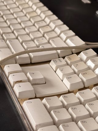 Teclado Mecánico Apple Vintage