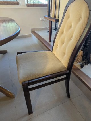 Comedor madera vintage extensible +5 sillas