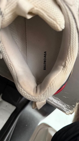 Balenciaga Triple S Beige/Rojo Talla 44
