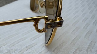 Gafas Cartier Santos Vintage Bañadas en Oro