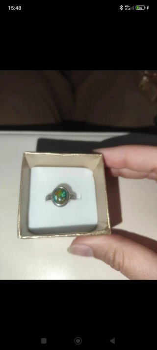 Anillo Plata Piedra Multicolor