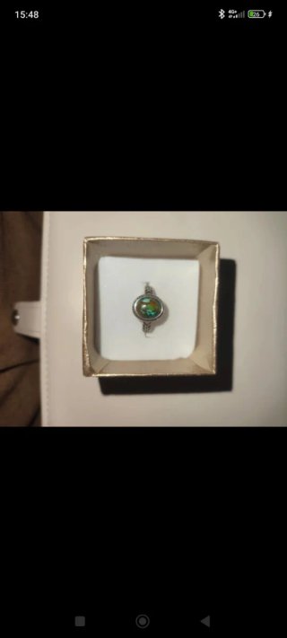 Anillo Plata Piedra Multicolor