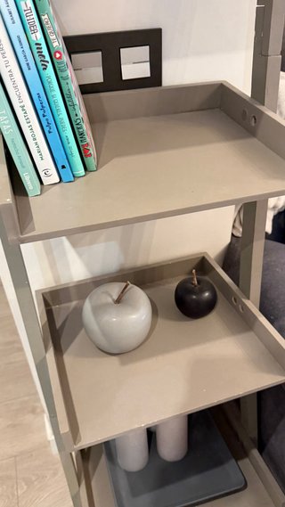 Estantería Escalera Madera Gris