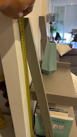 Estantería Escalera Madera Gris