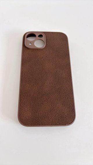 Funda iPhone 15 Marrón Texturizada
