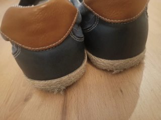 Zapatos NYC Hombre Talla 45 Azul/Marrón.