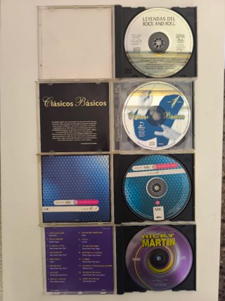 4 CDs Rock Clásicos Ricky Martín