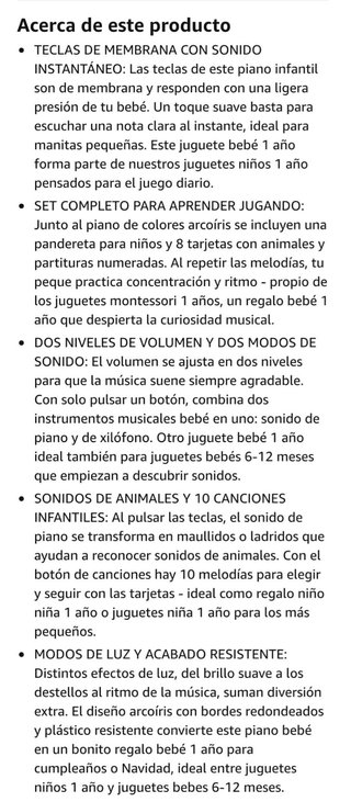 NUEVO! Juguete piano infantil