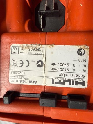 Hilti SIW 144A Atornillador de Impacto
