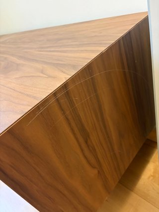 Mueble TV Miliboo MANNY Nogal 160cm