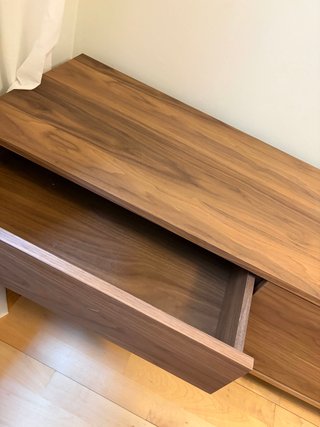 Mueble TV Miliboo MANNY Nogal 160cm
