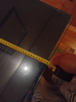 Escritorio cristal y cajonera negra