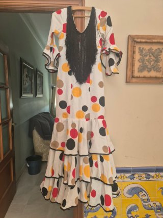 Traje Flamenca/Romería Lunares Multicolor