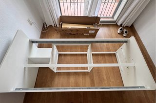 Cama Ikea SLÄKT con cajones y colchón