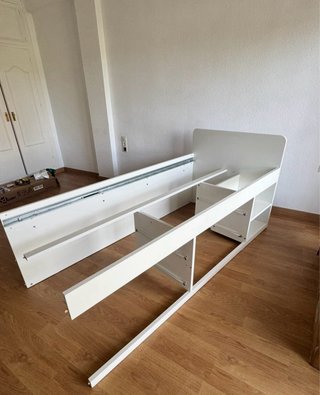 Cama Ikea SLÄKT con cajones y colchón