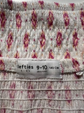 Top infantil Lefties estampado rosa 9-10 años