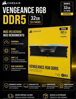 Corsair Vengeance RGB DDR5 32GB (2x16GB) 6000MHz