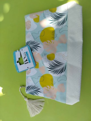 Bolsa neceser estampado tropical