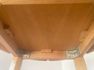 Mesa redonda de madera 70 cm