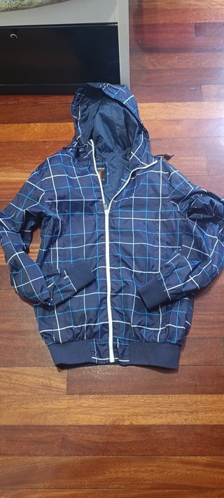 Chaqueta Pull and Bear cuadros azul