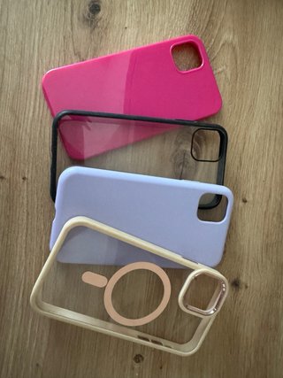 Fundas iPhone 11 (Morado, Rosa, Transparente)