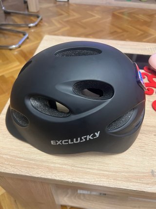 Casco EXCLUSKY Negro Patinete
