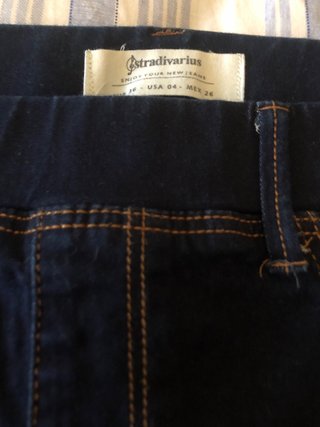 Pantalón vaquero pitillo azul