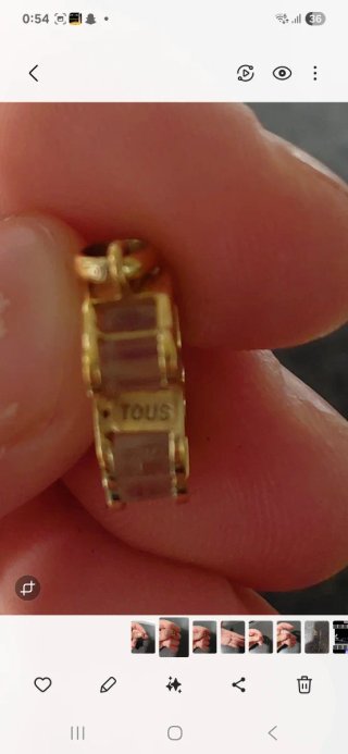 Colgante Tous Oso Baño Oro 18kt