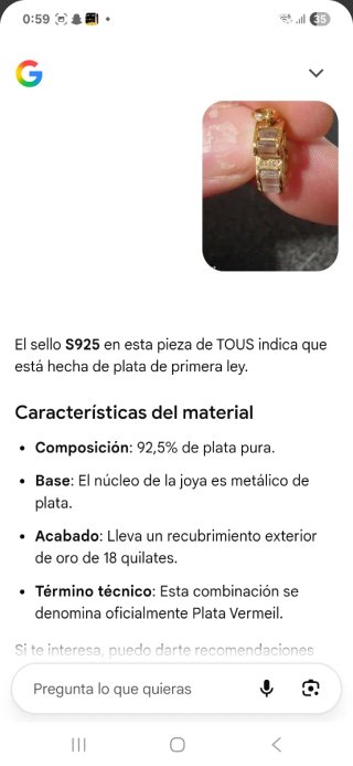 Colgante Tous Oso Baño Oro 18kt