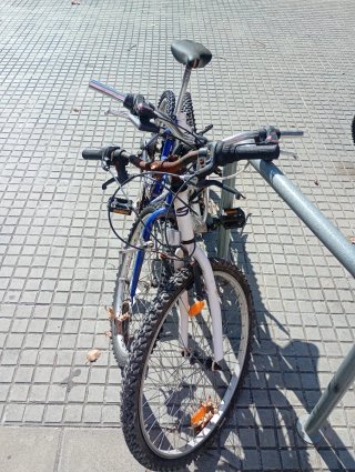 Bicicletas Montaña Azul y Blanca
