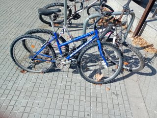 Bicicletas Montaña Azul y Blanca